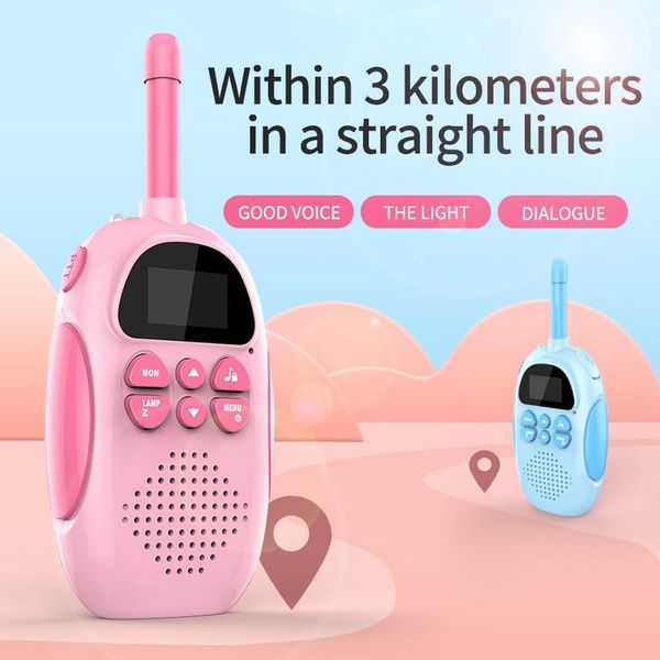 2pcs/set children's mini walkie talkie kids toys 3km range transceiver handheld uhf radio lanyard interphone toy birthday gift
2pcs/set children's mini walkie talkie kids toys 3km range transceiver handheld uhf radio lanyard interphone toy birthday gift