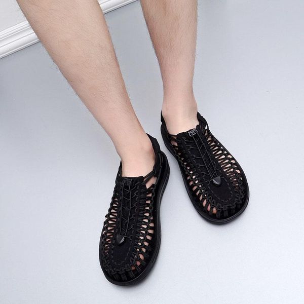 sandals 2021 man hand-woven male high-end beach shoes roman size 38 to 45, Black
sandals 2021 man hand-woven male high-end beach shoes roman size 38 to 45, Black