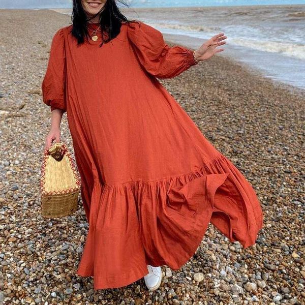 casual dresses women party dress vonda 2021 vintage puff sleeve swing long maxi bohemian ruffled vestido femme robe oversized, Black;gray
casual dresses women party dress vonda 2021 vintage puff sleeve swing long maxi bohemian ruffled vestido femme robe oversized, Black;gray