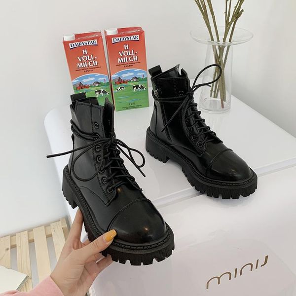 boots british style 2021 autumn retro simple wild thick-soled lace-up locomotive ankle ladies shoes, Black
boots british style 2021 autumn retro simple wild thick-soled lace-up locomotive ankle ladies shoes, Black