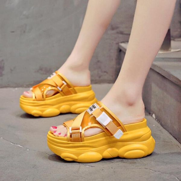 slippers summer women flip-flops beach shoes ladies high wedge heels woman platform brand outside sandals, Black
slippers summer women flip-flops beach shoes ladies high wedge heels woman platform brand outside sandals, Black