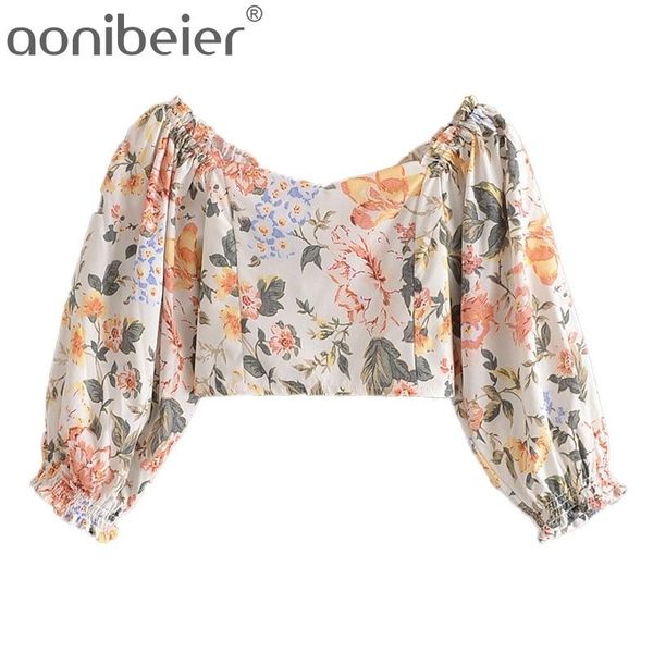 floral print summer slim women crop fashion puff sleeve shirred back casual blouses female sweetheart pullovers 210604, White
floral print summer slim women crop fashion puff sleeve shirred back casual blouses female sweetheart pullovers 210604, White