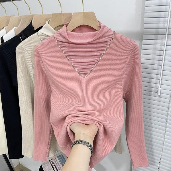 women's sweaters pink black lace stitch korean style fashion pullovers for ladies autumn winter 2021 clothing sweater blouse female, White;black
women's sweaters pink black lace stitch korean style fashion pullovers for ladies autumn winter 2021 clothing sweater blouse female, White;black