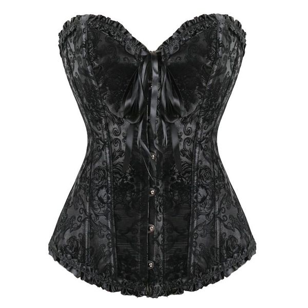 bustiers & corsets floral embroidery overbust corset lace up brocade women underbust shapewear lingerie waist trainer, Black;white
bustiers & corsets floral embroidery overbust corset lace up brocade women underbust shapewear lingerie waist trainer, Black;white
