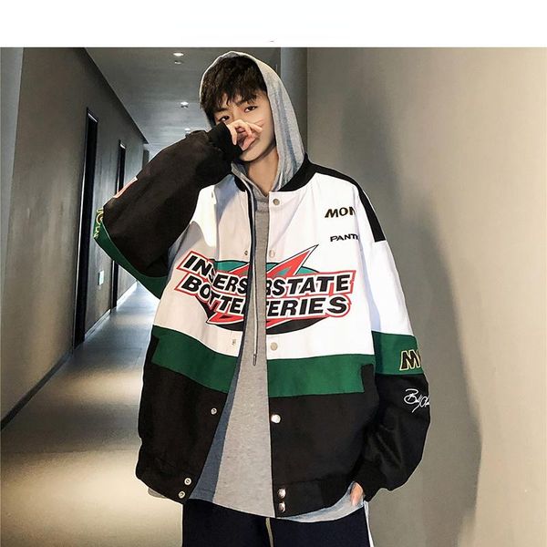 men's jackets 2021 men patchwork streetwear bomber autumn mens korean fashions windbreaker harajuku hip hop coats, Black;brown
men's jackets 2021 men patchwork streetwear bomber autumn mens korean fashions windbreaker harajuku hip hop coats, Black;brown