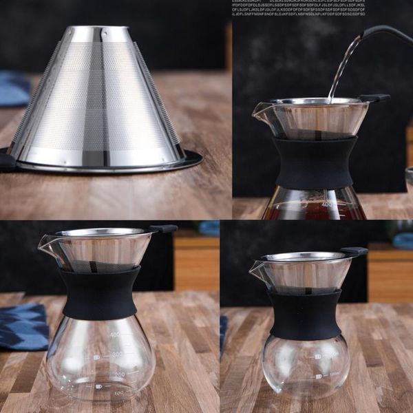 coffee filters stainless steel strainer glass sharing pot household portable drip filter cup
coffee filters stainless steel strainer glass sharing pot household portable drip filter cup