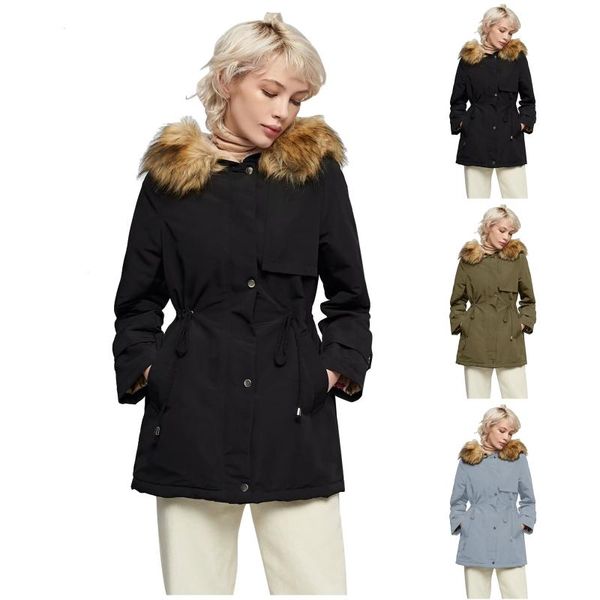 women's jackets winter padded mid-length plush collar thick plus size slim waist coat jacket cotton-padded coats, Black;brown
women's jackets winter padded mid-length plush collar thick plus size slim waist coat jacket cotton-padded coats, Black;brown
