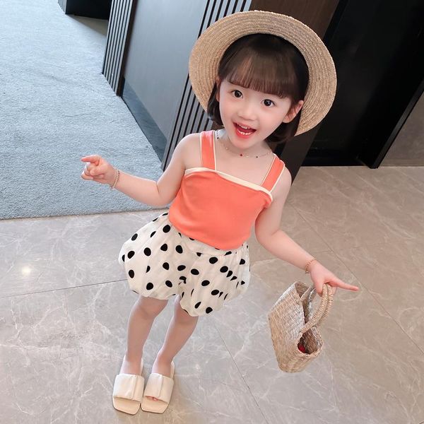 girl's summer 2021, baby girl, fashion, 3-foreign-style, 4-strap vest, loose, polka dot, pumpkin pants, two-piece suit clothing sets, White
girl's summer 2021, baby girl, fashion, 3-foreign-style, 4-strap vest, loose, polka dot, pumpkin pants, two-piece suit clothing sets, White