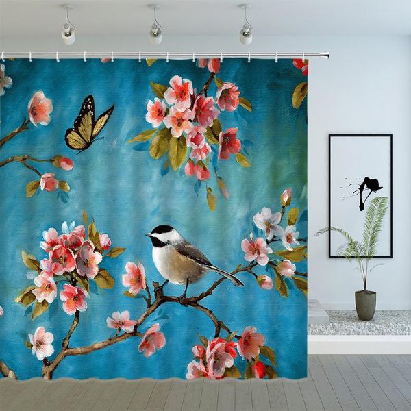 shower curtains flower bird butterfly pink floral plant oil painting spring scenery pattern bathroom polyester hanging cloth
shower curtains flower bird butterfly pink floral plant oil painting spring scenery pattern bathroom polyester hanging cloth