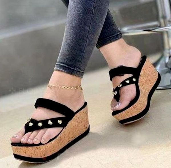 slippers women wedges sandals summer casual muffin slip on platform flip flops ladies party peep toe zapatillas mujer, Black
slippers women wedges sandals summer casual muffin slip on platform flip flops ladies party peep toe zapatillas mujer, Black