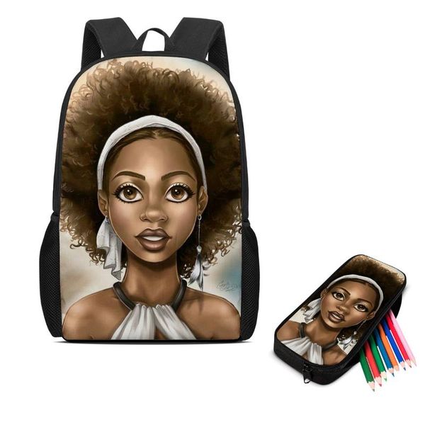 image custom black girl afro cartoon 2pcs set schoolbags teenagers girls student travel school book bag kids mochila backpack bags
image custom black girl afro cartoon 2pcs set schoolbags teenagers girls student travel school book bag kids mochila backpack bags