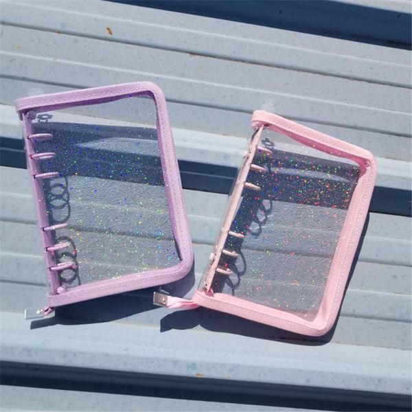 hole zipper pvc notebook diary binder ring clips loose-leaf cover office a5 a6 planner korean stationery notepads, Purple;pink
hole zipper pvc notebook diary binder ring clips loose-leaf cover office a5 a6 planner korean stationery notepads, Purple;pink