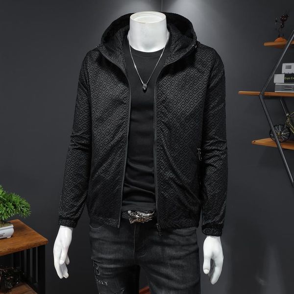men's jackets great hooded jacket design pattern black with hat outerwear coat casual clothing jk8832, Black;brown
men's jackets great hooded jacket design pattern black with hat outerwear coat casual clothing jk8832, Black;brown
