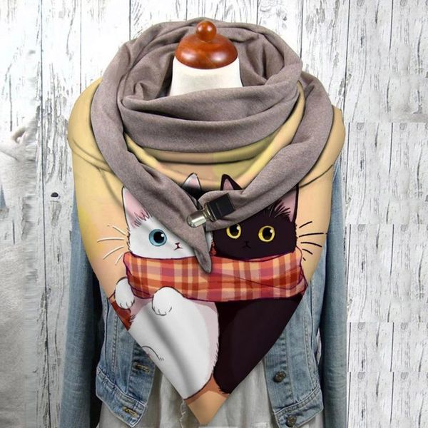 scarves 150 cm autumn winter women scarf face cover lovely cat prints shawl double-layer buckle warps outdoor windproof bandana, Blue;gray
scarves 150 cm autumn winter women scarf face cover lovely cat prints shawl double-layer buckle warps outdoor windproof bandana, Blue;gray