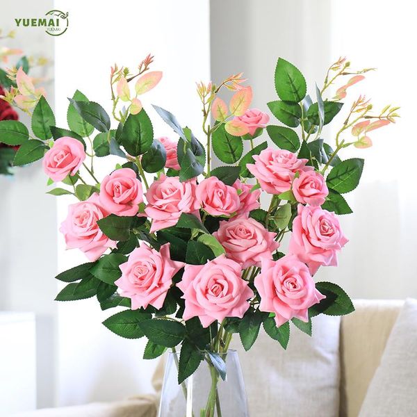 decorative flowers & wreaths rose artificial non-woven fabrics fabric flower branch wedding pink decoration home love gift vale
decorative flowers & wreaths rose artificial non-woven fabrics fabric flower branch wedding pink decoration home love gift vale
