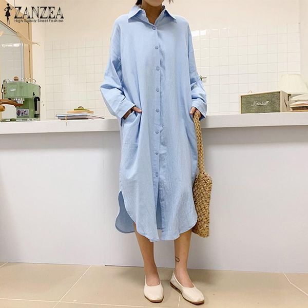 casual dresses fashion women lapel neck long shirt dress zanzea autumn sleeve sundress solid midi vestidos ladies ol robe, Black;gray
casual dresses fashion women lapel neck long shirt dress zanzea autumn sleeve sundress solid midi vestidos ladies ol robe, Black;gray