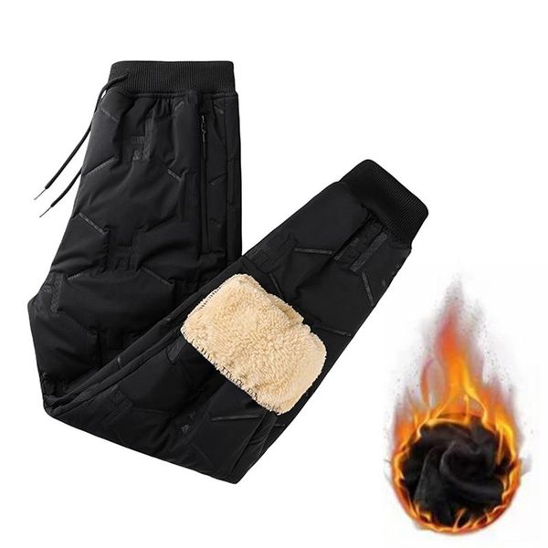 men's pants 5xl winter men thicken fleece cotton heavyweight sweatpants daily casual jogging sports windproof waterproof trousers male, Black
men's pants 5xl winter men thicken fleece cotton heavyweight sweatpants daily casual jogging sports windproof waterproof trousers male, Black