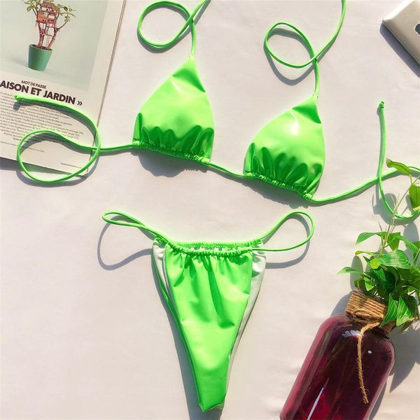 5 colors pu bikini swimsuit female 2021 women swimwear three-pieces bikini set extreme micro bather bathing suit swim wear k1693
5 colors pu bikini swimsuit female 2021 women swimwear three-pieces bikini set extreme micro bather bathing suit swim wear k1693