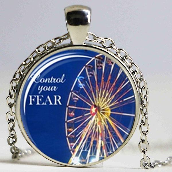 divergent ferris wheel tris and tobias pendant control your fear glass cabochon necklace necklaces, Silver
divergent ferris wheel tris and tobias pendant control your fear glass cabochon necklace necklaces, Silver