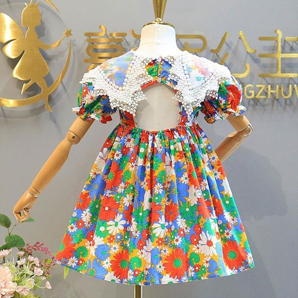 fashion 3 7 years girl dress children girls summer lace flower print kids colorful turn down lantern sleeve clothes, Red;yellow
fashion 3 7 years girl dress children girls summer lace flower print kids colorful turn down lantern sleeve clothes, Red;yellow