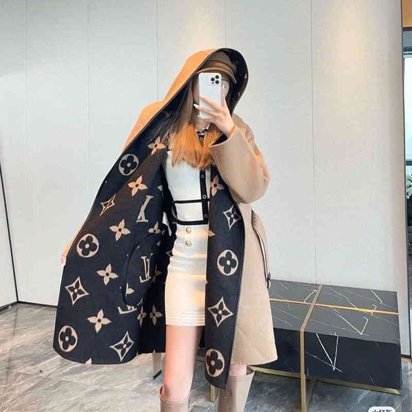 designer2021 new autumn winter woolen women's belt slim at the wat, printed coat is versatile and trendybalencaiga, Black
designer2021 new autumn winter woolen women's belt slim at the wat, printed coat is versatile and trendybalencaiga, Black