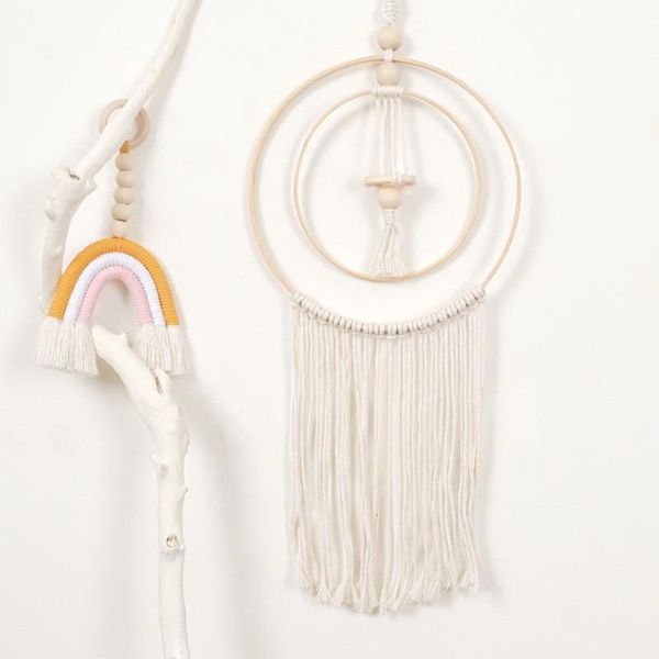 macrame wall hanging cotton woven bohemian chic home decor art for apartment bedroom living room dorm nursery decorative objects & figurines
macrame wall hanging cotton woven bohemian chic home decor art for apartment bedroom living room dorm nursery decorative objects & figurines