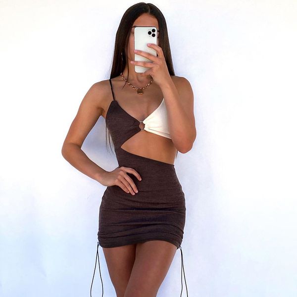 2021cryptographic spaghetti strap dstring ruched cut-out backless mini dress for women club party sleeveless dresses bodycon, Black;gray
2021cryptographic spaghetti strap dstring ruched cut-out backless mini dress for women club party sleeveless dresses bodycon, Black;gray