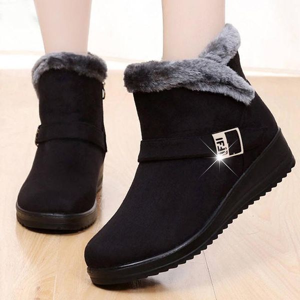 boots plus size 35-41 2021 women ankle snow winter casual buckle shoes woman non slip comfortable warm fur older footwear, Black
boots plus size 35-41 2021 women ankle snow winter casual buckle shoes woman non slip comfortable warm fur older footwear, Black