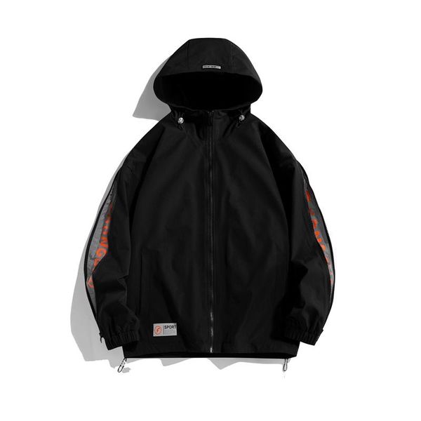 men's jackets autumn hooded mens coat casual zipper long sleeve men fashion letter printing street trendy brand male clothing, Black;brown
men's jackets autumn hooded mens coat casual zipper long sleeve men fashion letter printing street trendy brand male clothing, Black;brown