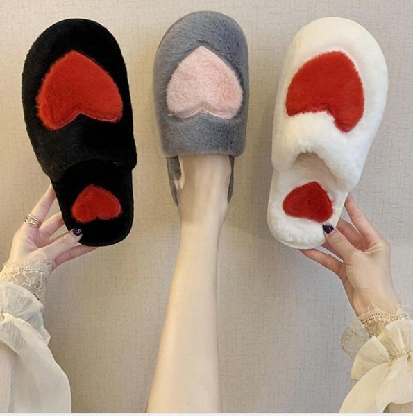 winter women's house furry slippers fashion faux fur warm and comfortable flat shoes love plush s, Black
winter women's house furry slippers fashion faux fur warm and comfortable flat shoes love plush s, Black