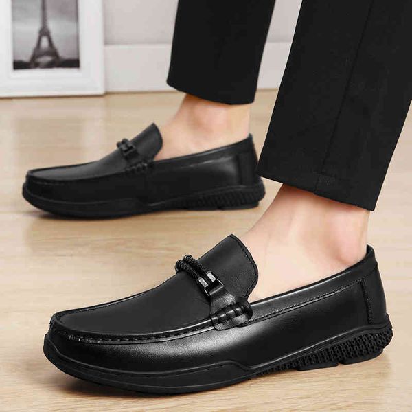 dress shoes men genuine leather casual outdoor fashion head soft anti-slip rubber loafers man real h8lq, Black
dress shoes men genuine leather casual outdoor fashion head soft anti-slip rubber loafers man real h8lq, Black