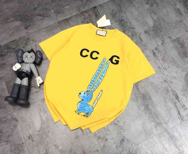 2022 factory wholesale new 21 summer fashion gu + long eared monster short sleeve t-shirt with loose printing leisure for men and women, White
2022 factory wholesale new 21 summer fashion gu + long eared monster short sleeve t-shirt with loose printing leisure for men and women, White