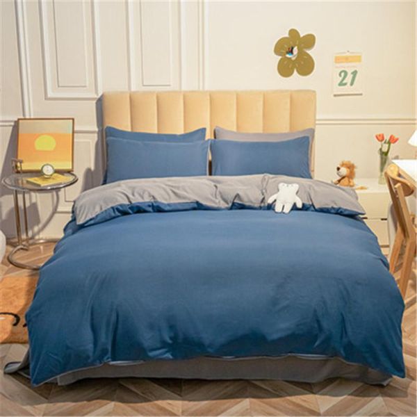 bedding sets modern style thickened frosted household four piece set solid color simple double spell dormitory three quilt cover
bedding sets modern style thickened frosted household four piece set solid color simple double spell dormitory three quilt cover
