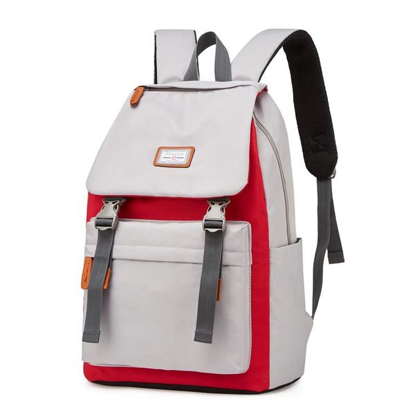 backpack schoolbag hit color double zipper adjustable multi-pocket junior high school student fashion 2021
backpack schoolbag hit color double zipper adjustable multi-pocket junior high school student fashion 2021