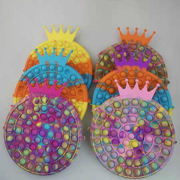 push bubble tie dye crown handbag children dimple toys pressure relief board controller crossbody purse toy creativity popper bag, White
push bubble tie dye crown handbag children dimple toys pressure relief board controller crossbody purse toy creativity popper bag, White