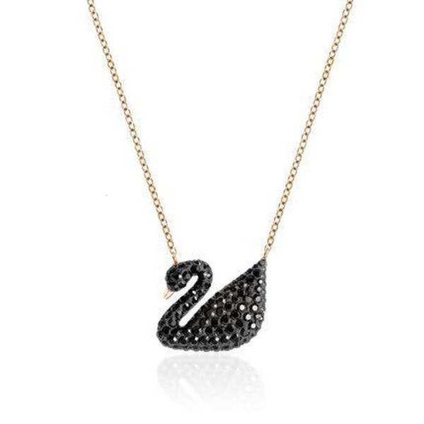 Swarovski element goose new clavicle chain smart Swan Necklace, Black 
Swarovski element goose new clavicle chain smart Swan Necklace, Black