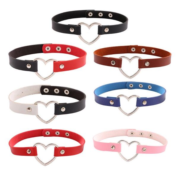 chokers fashion gothic pu leather heart choker necklace necklaces for women punk statement jewelry collier wedding bride, Golden;silver
chokers fashion gothic pu leather heart choker necklace necklaces for women punk statement jewelry collier wedding bride, Golden;silver