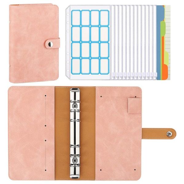 gift wrap a6 budget binder 6-ring pu leather loose-leaf notebook folde very suitable for home school or work use
gift wrap a6 budget binder 6-ring pu leather loose-leaf notebook folde very suitable for home school or work use