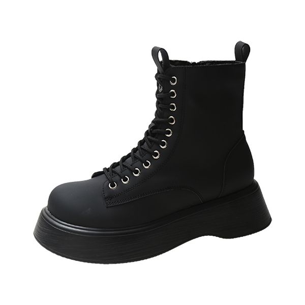 winter women's boots round toe women chunky heels platform short boots soft leather thick sole female martin boots casual shoes, Black
winter women's boots round toe women chunky heels platform short boots soft leather thick sole female martin boots casual shoes, Black