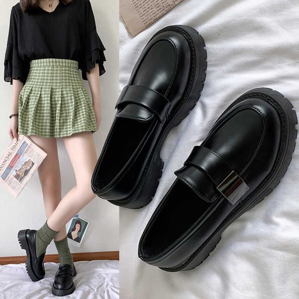 women's shoes platform autumn female footwear british style round toe shallow mouth all-match casual sneaker oxfords modis 2021 y0907, Black
women's shoes platform autumn female footwear british style round toe shallow mouth all-match casual sneaker oxfords modis 2021 y0907, Black