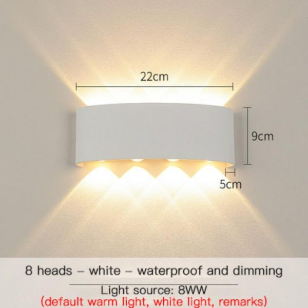 wall lamp 4/6/8w aluminum ip65 waterproof outdoor indoor up down stair corridor led light white warm lighting home decor
wall lamp 4/6/8w aluminum ip65 waterproof outdoor indoor up down stair corridor led light white warm lighting home decor