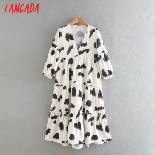 tangada fashion women print dress 2021 arrival ruffle v neck ladies loose midi vestidos xn132 casual dresses, Black;gray
tangada fashion women print dress 2021 arrival ruffle v neck ladies loose midi vestidos xn132 casual dresses, Black;gray