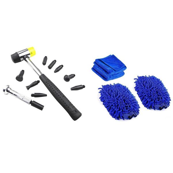 pack wash gloves with 2pcs cleaning cloth dent removal tap down pen and rubber hammer knock tools car sponge
pack wash gloves with 2pcs cleaning cloth dent removal tap down pen and rubber hammer knock tools car sponge