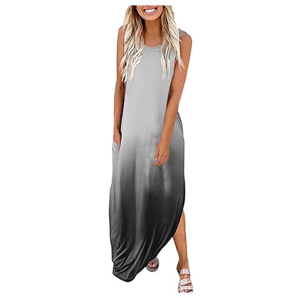 casual dresses 40# sleeveless tank maxi dress women tie-dye printed o neck pocket loose summer 2021 plus size vest long, Black;gray
casual dresses 40# sleeveless tank maxi dress women tie-dye printed o neck pocket loose summer 2021 plus size vest long, Black;gray