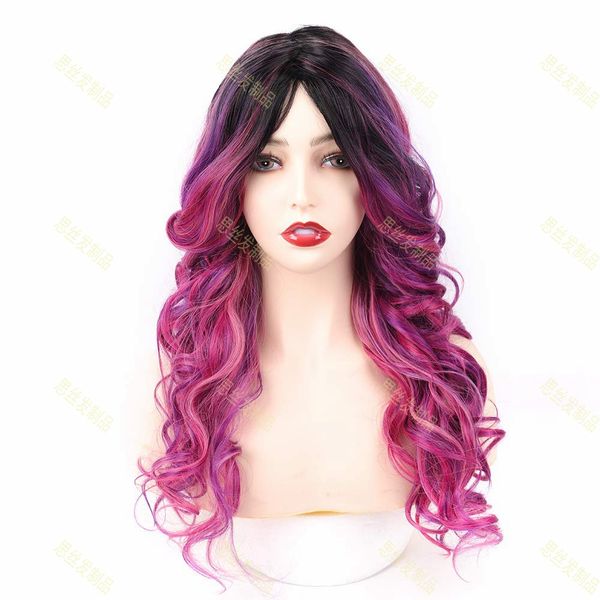 2021 fashion chemical fiber wig european and american ladies are divided into long long wave sets and long curly hair sets high quality, Black
2021 fashion chemical fiber wig european and american ladies are divided into long long wave sets and long curly hair sets high quality, Black