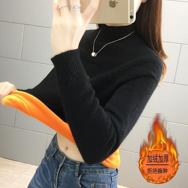 women's sweaters turtleneck sweater women 2021 warm slim long sleeve female oversize autumn winter trend knitting pullover, White;black
women's sweaters turtleneck sweater women 2021 warm slim long sleeve female oversize autumn winter trend knitting pullover, White;black