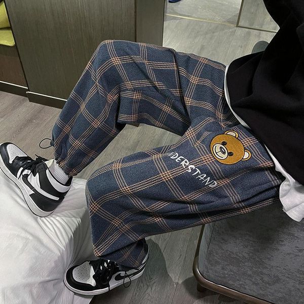 neploha men's casual oversize plaid pants 2021 fashion woman printed harajuku streetwear trousers male, Black
neploha men's casual oversize plaid pants 2021 fashion woman printed harajuku streetwear trousers male, Black