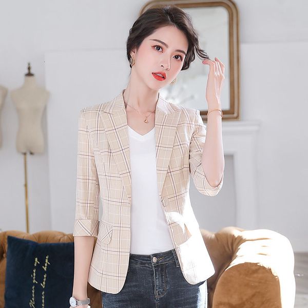 suit fine section korean women's professional 3/4 elegant short sleeve casual spring summer blazer plaid jacket k167 3jam, White;black
suit fine section korean women's professional 3/4 elegant short sleeve casual spring summer blazer plaid jacket k167 3jam, White;black