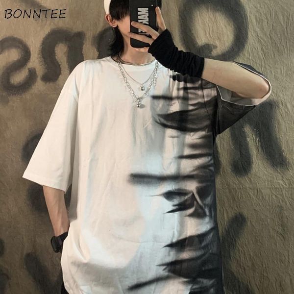 short sleeve t-shirts men simple tie dye o-neck harajuku streetwear high street fashion casual cool retro bf loose chic men's, White;black
short sleeve t-shirts men simple tie dye o-neck harajuku streetwear high street fashion casual cool retro bf loose chic men's, White;black
