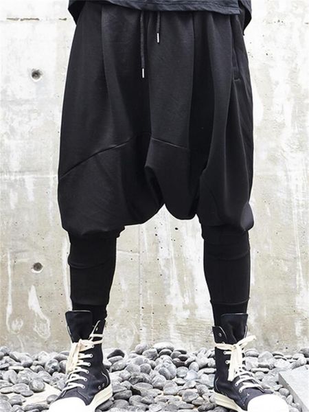 men's pants hanging crotch spring and autumn classic dark personality simple japanese large size casual, Black
men's pants hanging crotch spring and autumn classic dark personality simple japanese large size casual, Black